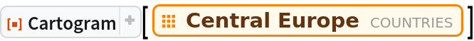 ResourceFunction["Cartogram"][EntityClass["Country", "CentralEurope"]]