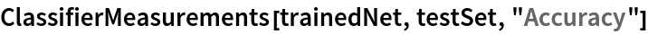 ClassifierMeasurements[trainedNet, testSet, "Accuracy"]